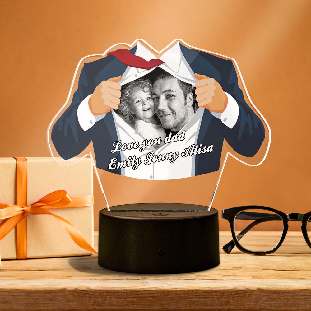 Father's Day Special Suit Led Night Light Best Gift for Father