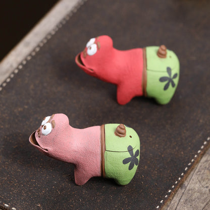 Patrick Star Purple Clay Pot Teapot Tea Set