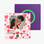 FridgeBeats Frameless Custom Photo with Hearts Music Fridge Magnet Sticker Special for Valentine's Day New 4.0 Upgrade