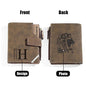 Personalized Photo Men's Foldable Leather Wallet with Text Father's Day Birthday Gift for Him