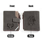 Personalized Photo Men's Foldable Leather Wallet with Text Father's Day Birthday Gift for Him