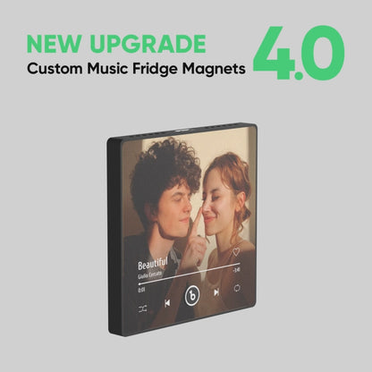 FridgeBeats Frameless Custom Music Calendar Fridge Magnet Special for Valentine's Day New 4.0 Upgrade Album Fridge Magnet Photo Sticker